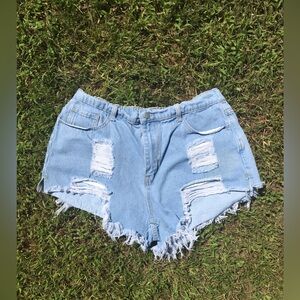 Shein Curve 1XL Jean Shorts